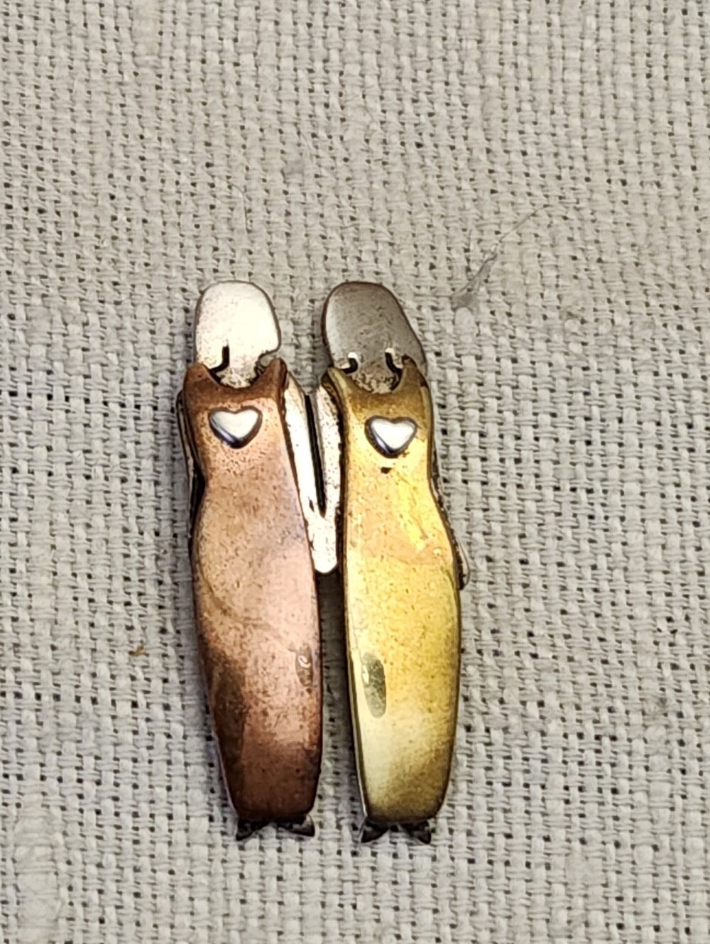 Far Fetched Sterling Silver With Two-Tone  Dressed Heart Figures Mom Sister Bff